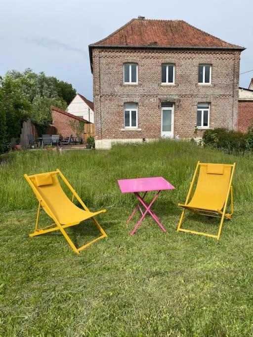 Gite De L'Ancienne Ecole Et Mairie Ligny-sur-Canche Exteriör bild